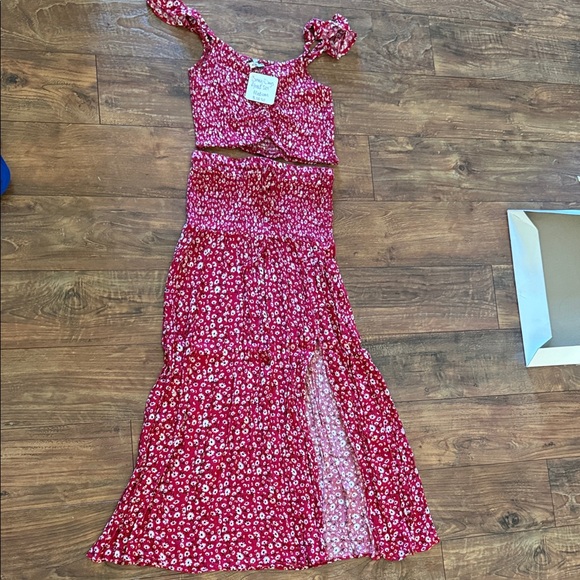 Miss Sparkling Dresses & Skirts - Floral Pink Maxi Dress